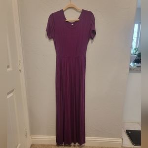 Purple/magenta maxi dress